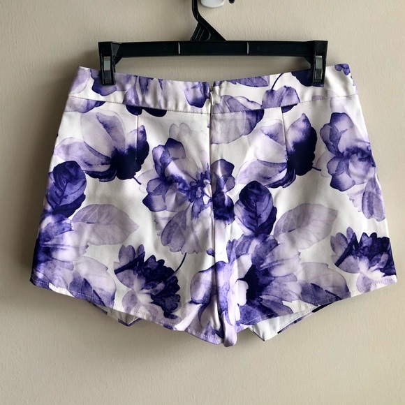 Ally Purple Floral Skort - Picture 2 of 3